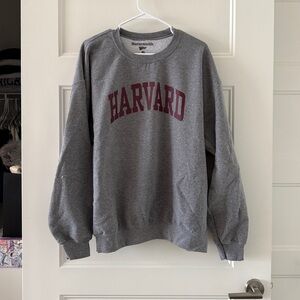 Harvard Gray Crewneck Sweater
